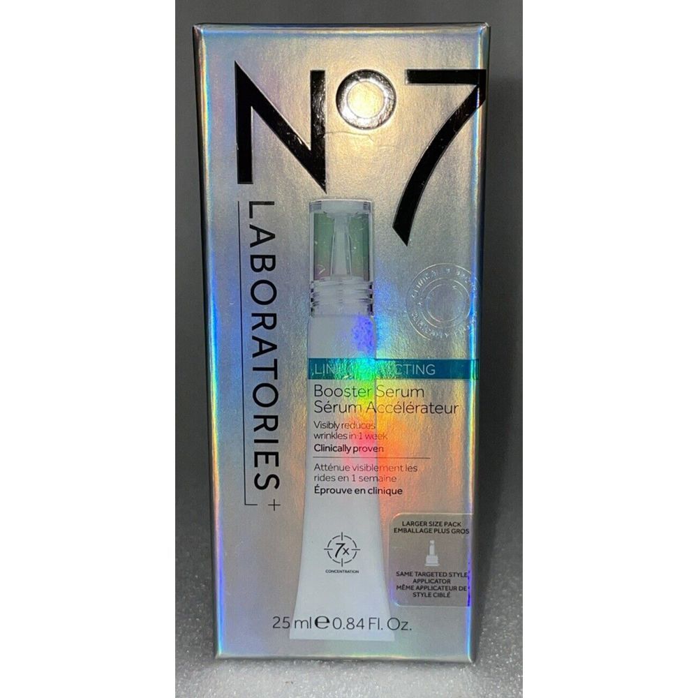 No7 Laboratories Line Correcting Booster Wrinkle Reducer Serum 0.84 oz 25 ml NEW - Picture 2 of 14